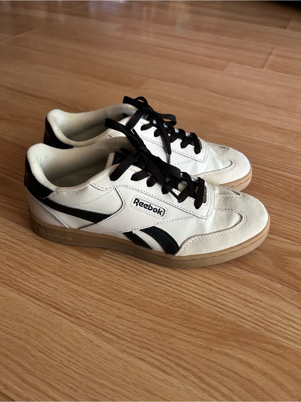 Reebok Forte Black White Comfort Lounge Sneakers Women’s 7